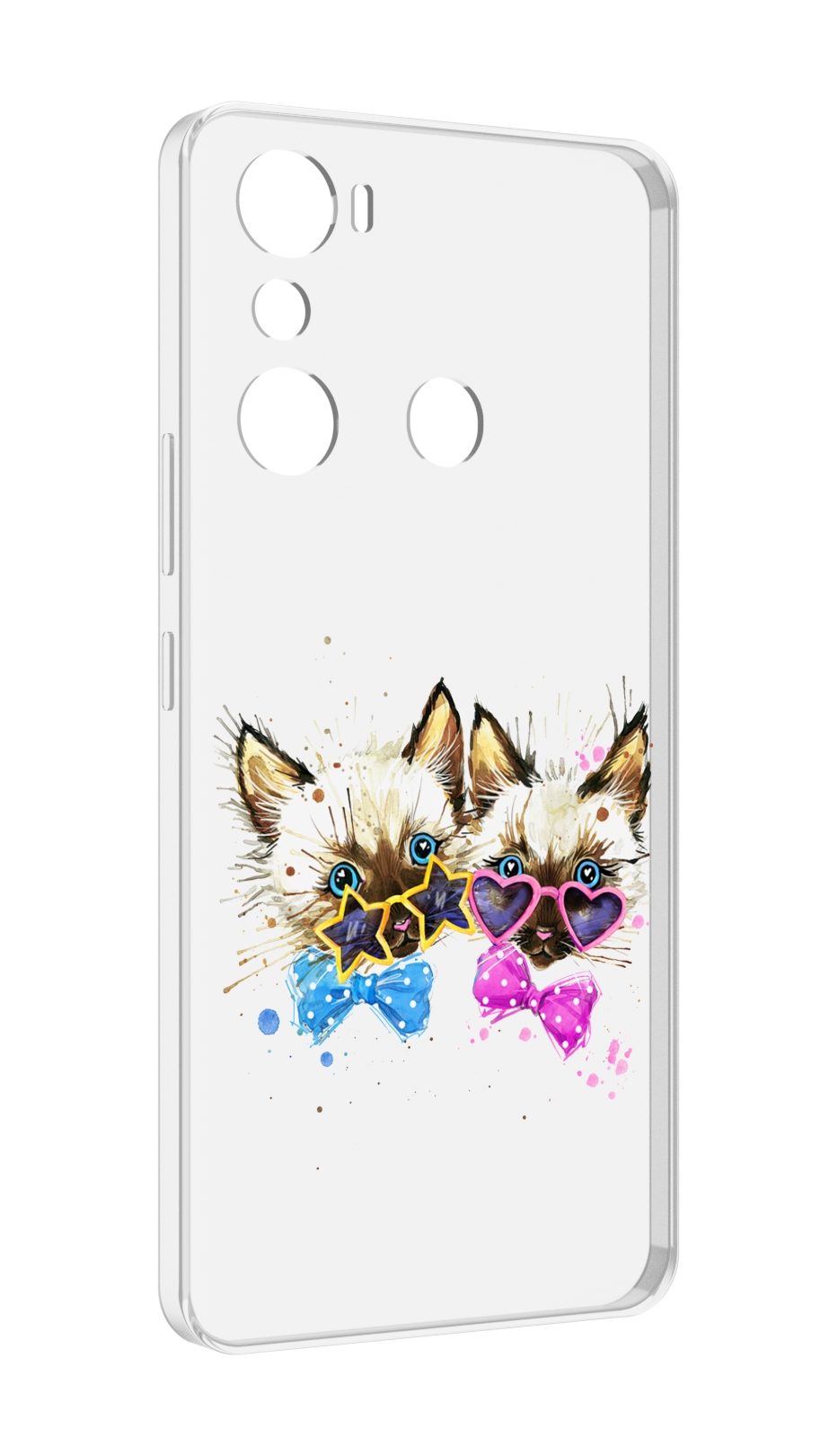 

Чехол MyPads милые котята для Infinix Hot 20i, Прозрачный, Tocco