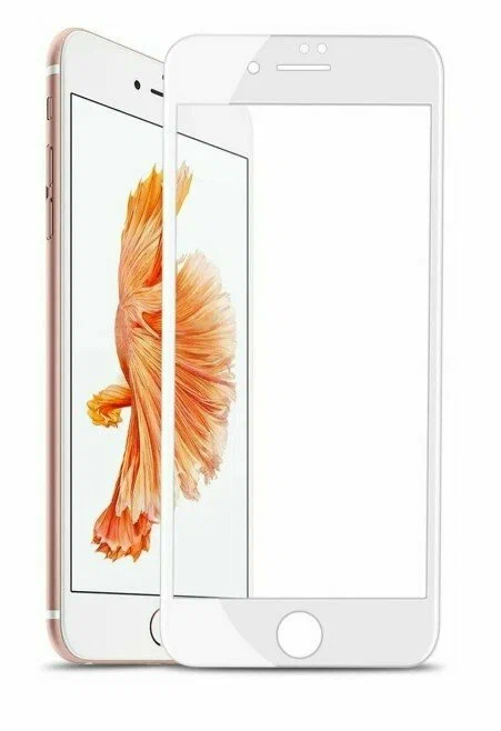 

Защитное стекло для Apple iPhone 6 Plus закаленное, полное покрытие, белый