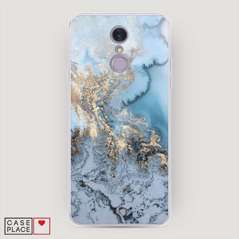 

Чехол Awog на LG Q7 (Plus, Alpha) "Морозная лавина синяя", 83550-3