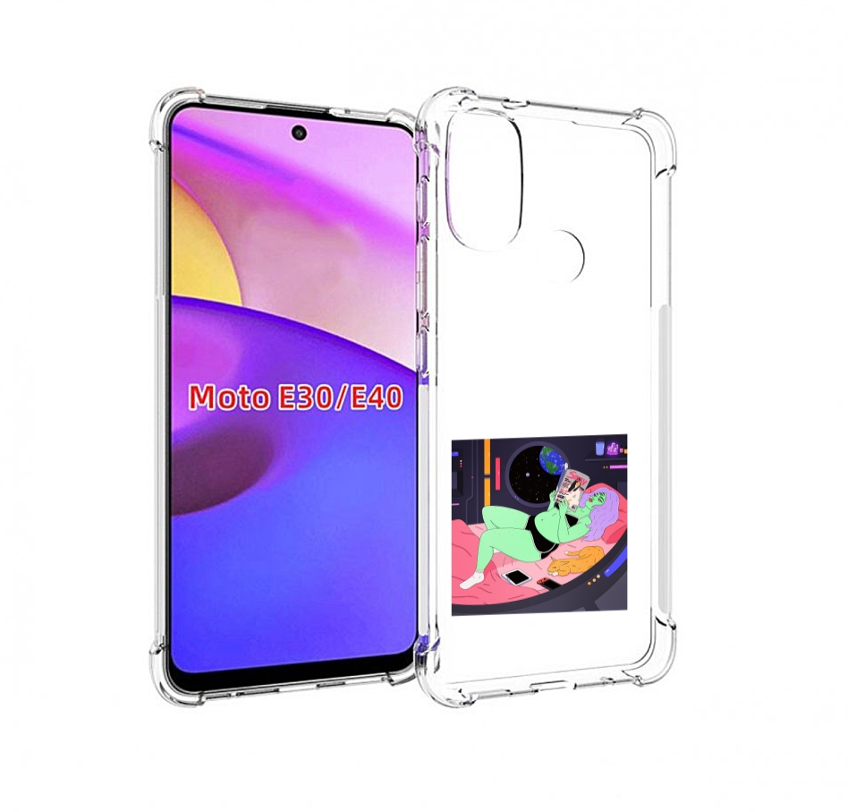 

Чехол бампер MyPads трехглазая девушка зеленая для Motorola Moto, Прозрачный, Tocco