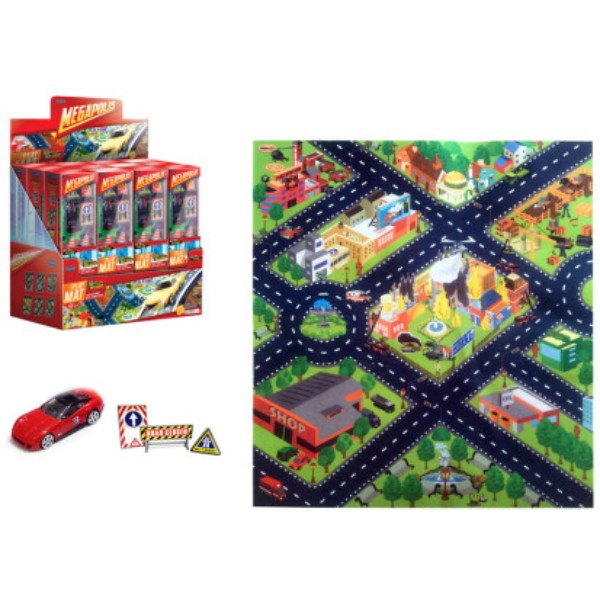 

Игрушка Коврик Megapolis с машинкой и аксессуарами Autotime