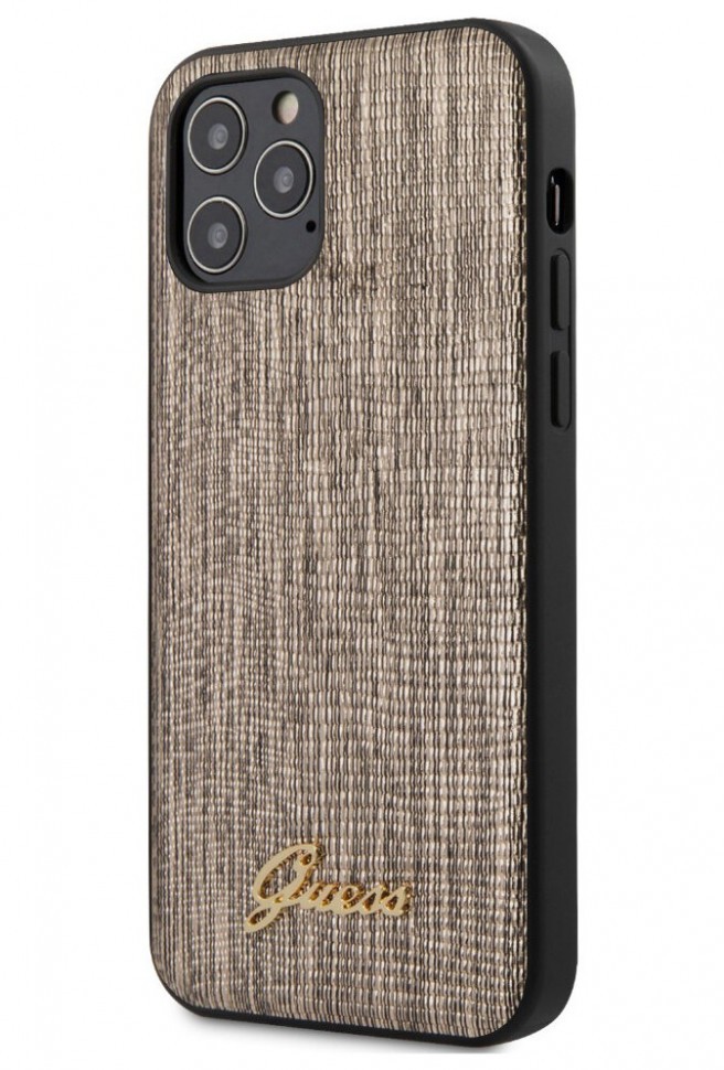 

Чехол CG Mobile Guess Animal Lizard with metal logo iPhone 12/12 Pro Золотой