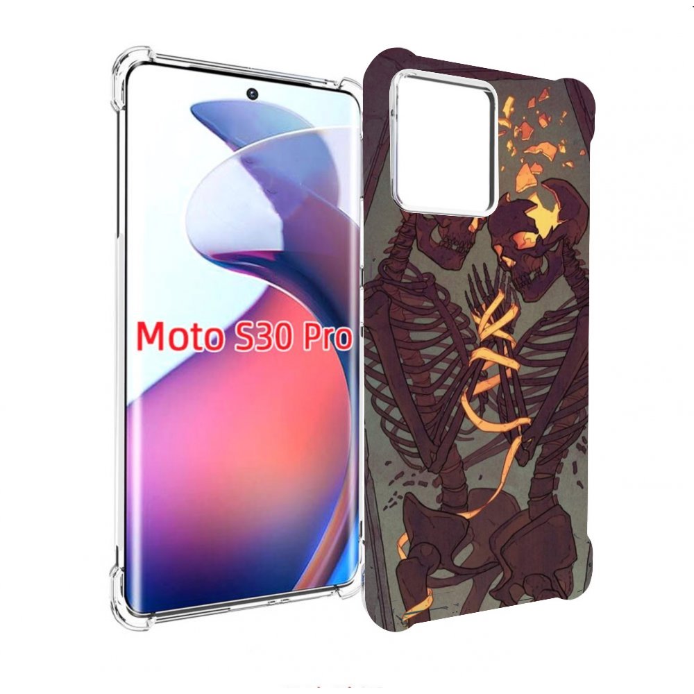 

Чехол MyPads скелеты в гробу для Motorola Moto S30 Pro, Прозрачный, Tocco