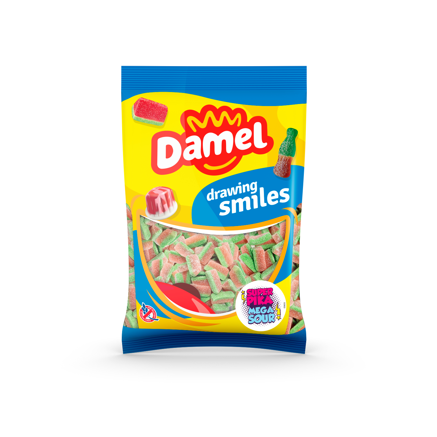 

Мармелад жевательный DAMEL Арбузные дольки Halal, 1 кг