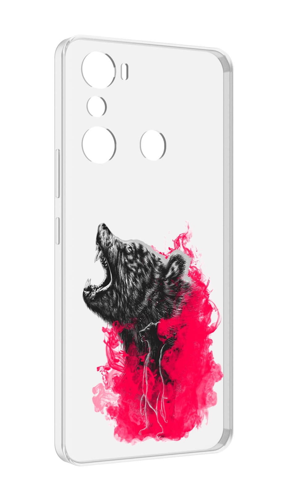 

Чехол MyPads медведь в дымке для Infinix Hot 20i, Прозрачный, Tocco