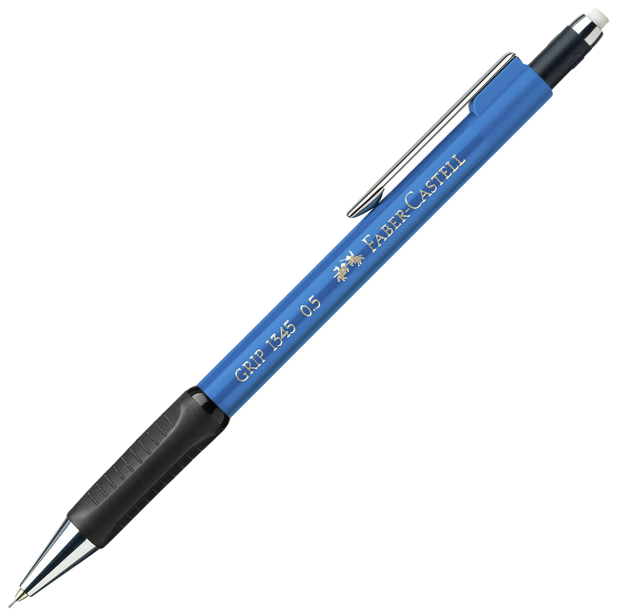 фото Карандаш механический faber-castell grip1345 0,5 мм, синий корпус