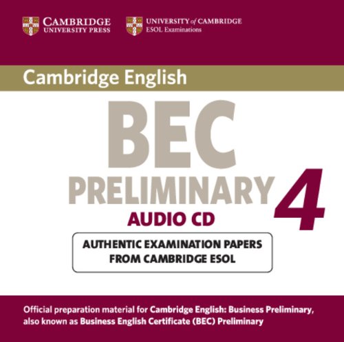 

Книга Cambridge BEC Preliminary 4: Practice Tests Audio CD (Лицензия)