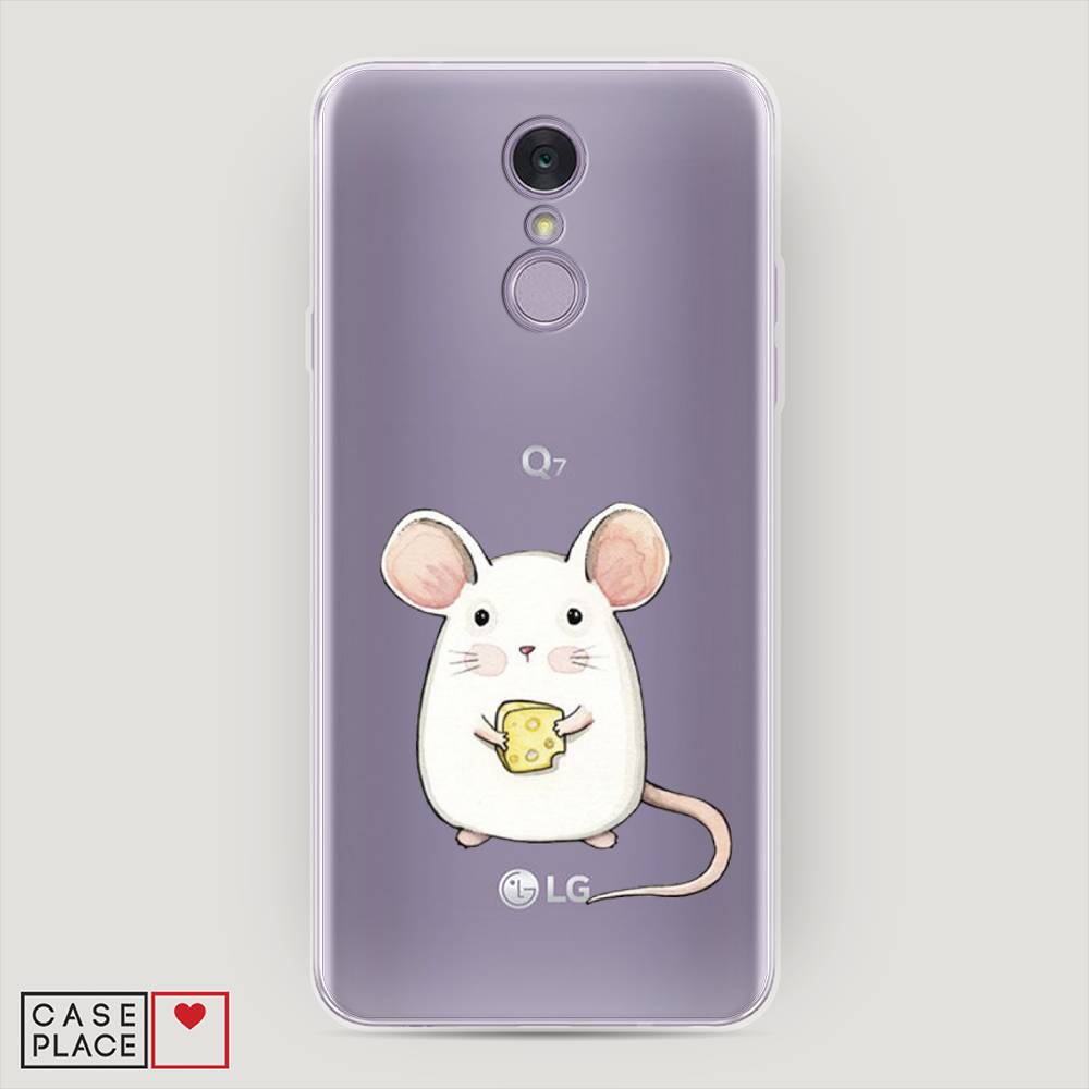 

Чехол Awog на LG Q7 (Plus, Alpha) "Мышка", Белый;розовый;прозрачный, 83550-1