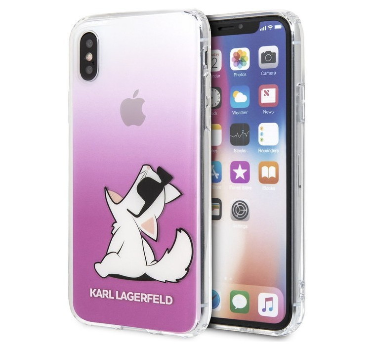 фото Чехол cg mobile karl lagerfeld choupette sunglasses collection iphone x/xs прозрачный