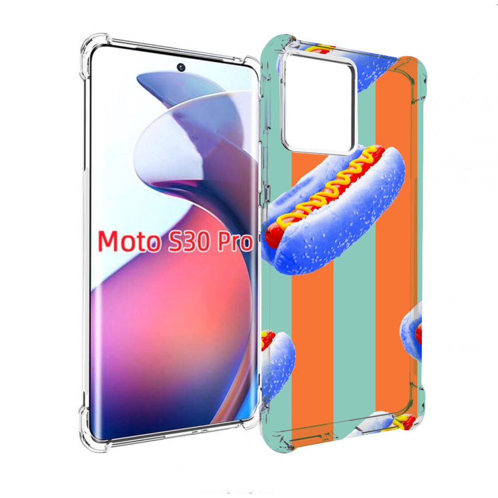 

Чехол MyPads синие хотдоги для Motorola Moto S30 Pro, Прозрачный, Tocco