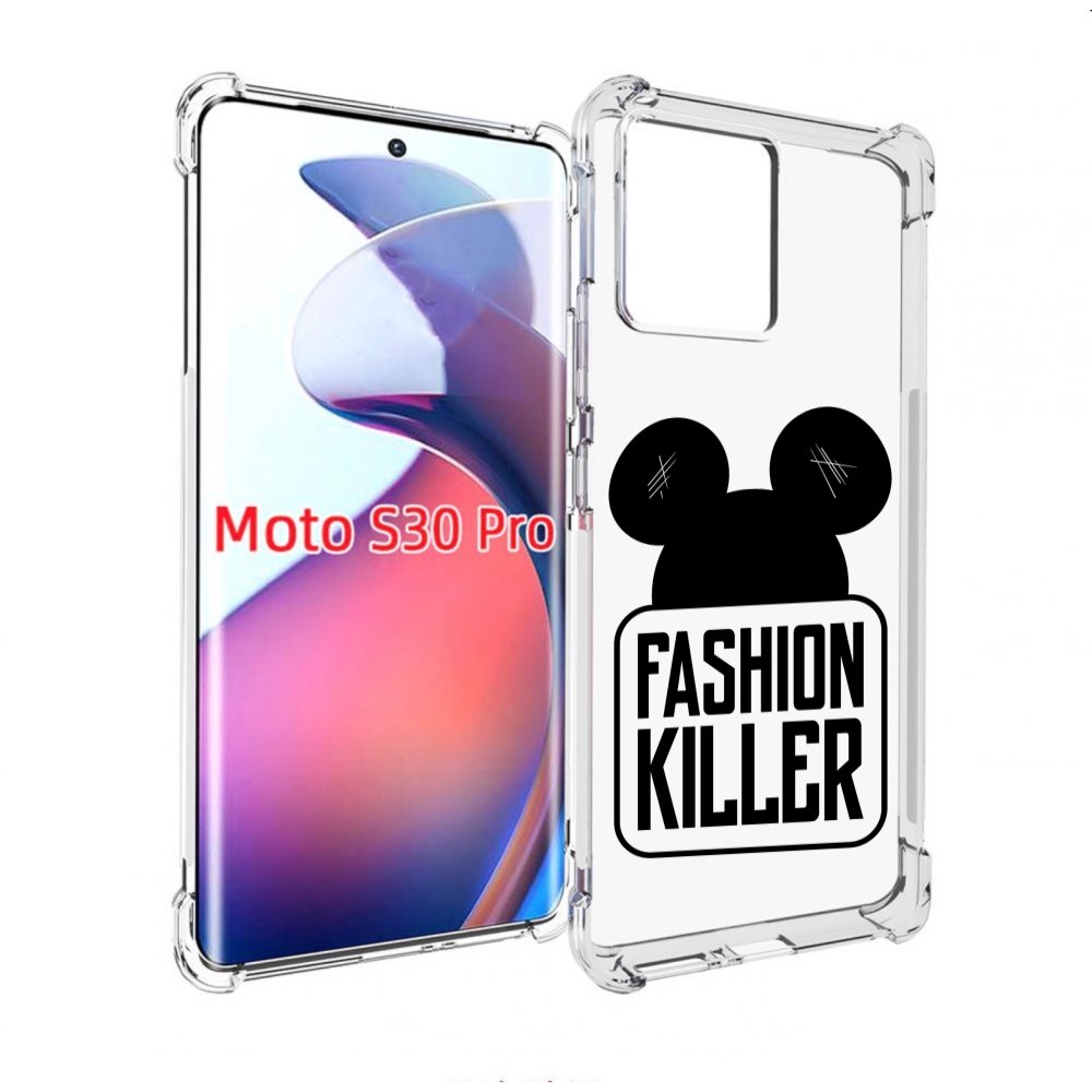 

Чехол MyPads силуэт-микки-мауса для Motorola Moto S30 Pro, Прозрачный, Tocco