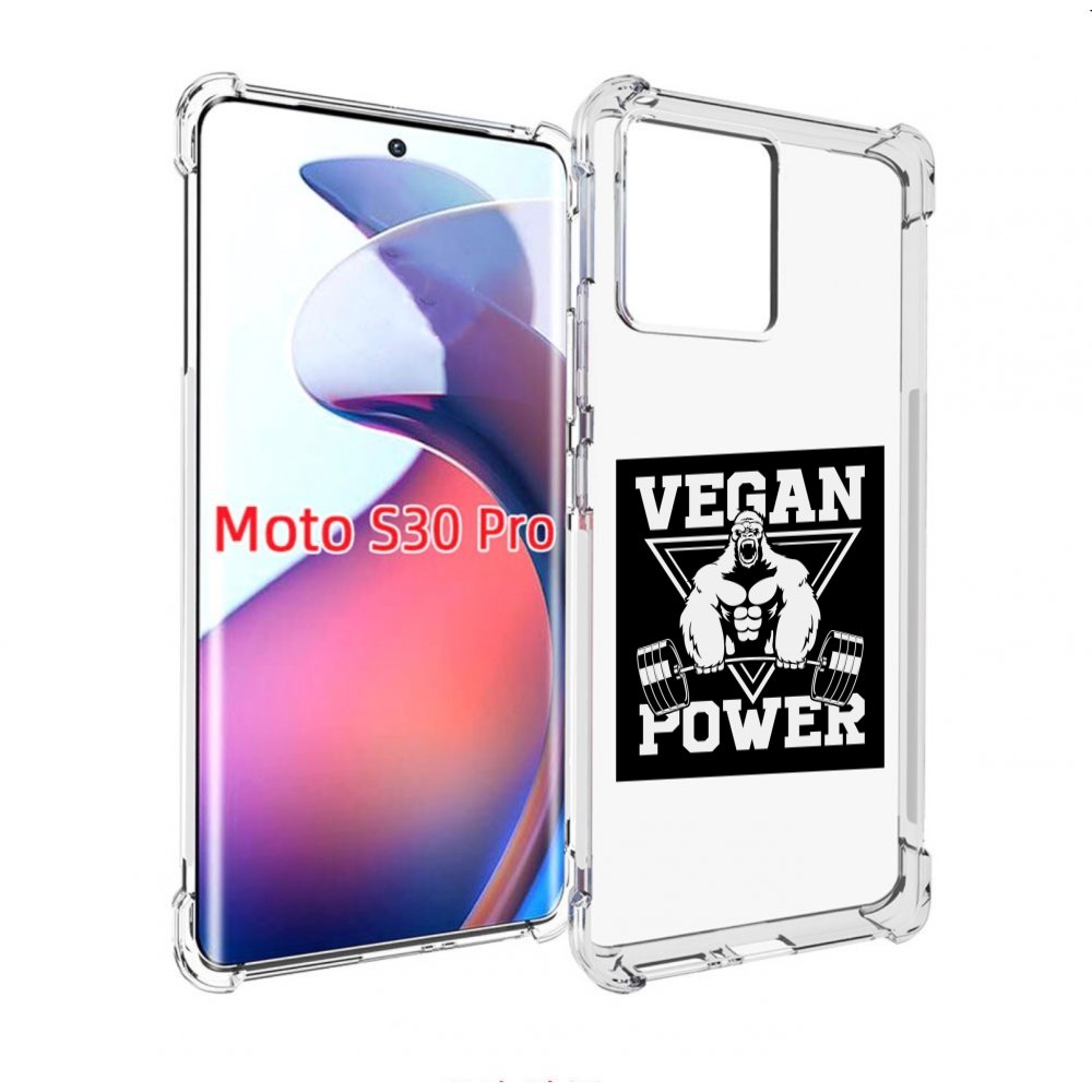 

Чехол MyPads сила-вегана для Motorola Moto S30 Pro, Прозрачный, Tocco