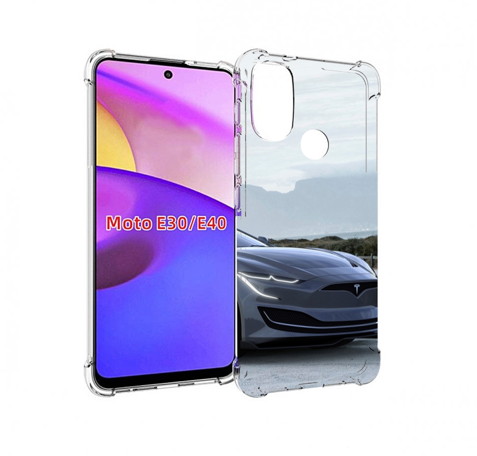 

Чехол бампер MyPads тесла tesla 2 мужской для Motorola Moto E30., Прозрачный, Tocco