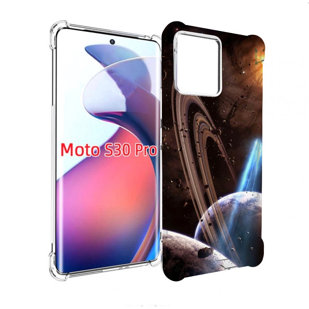 

Чехол MyPads сатурн в космосе для Motorola Moto S30 Pro, Прозрачный, Tocco
