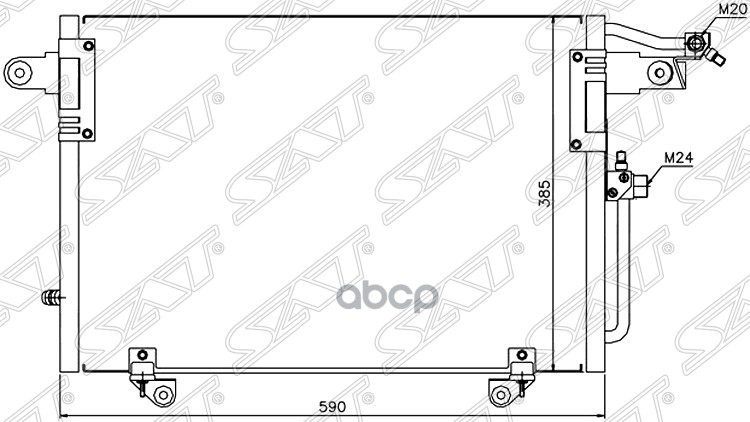 

Sat Радиатор Кондиционера Audi 100 90-97