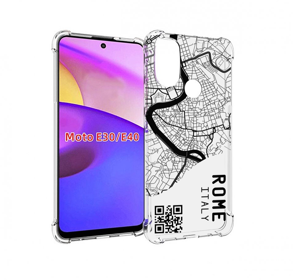 

Чехол бампер MyPads схема-рим для Motorola Moto E30., Прозрачный, Tocco