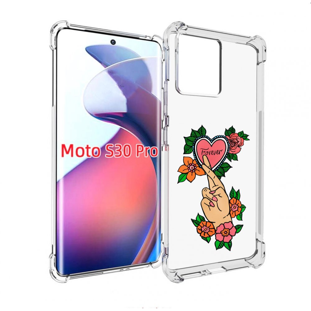 

Чехол MyPads ручки-навсегда женский для Motorola Moto S30 Pro, Прозрачный, Tocco