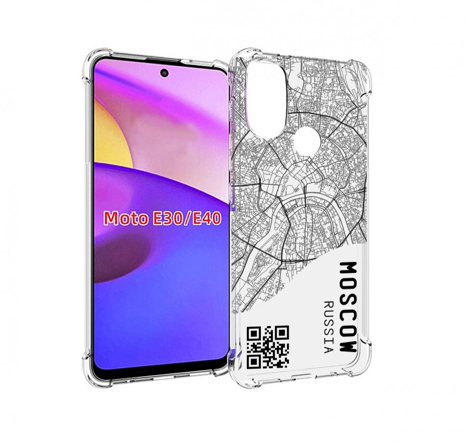 

Чехол бампер MyPads схема-москва для Motorola Moto E30., Прозрачный, Tocco