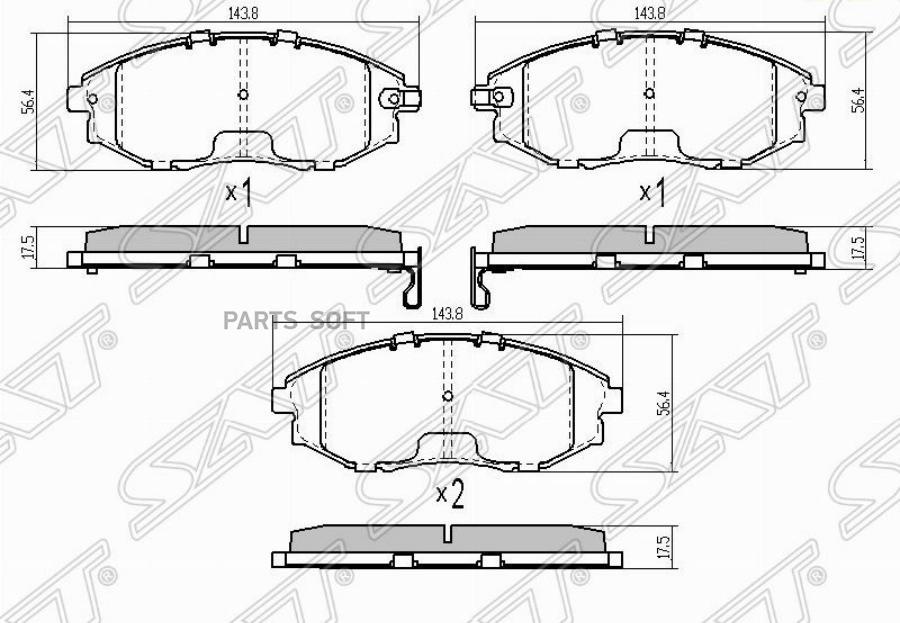 

Колодки Тормозные Перед Chevrolet Epica 06-11 Sat арт. ST-96952179