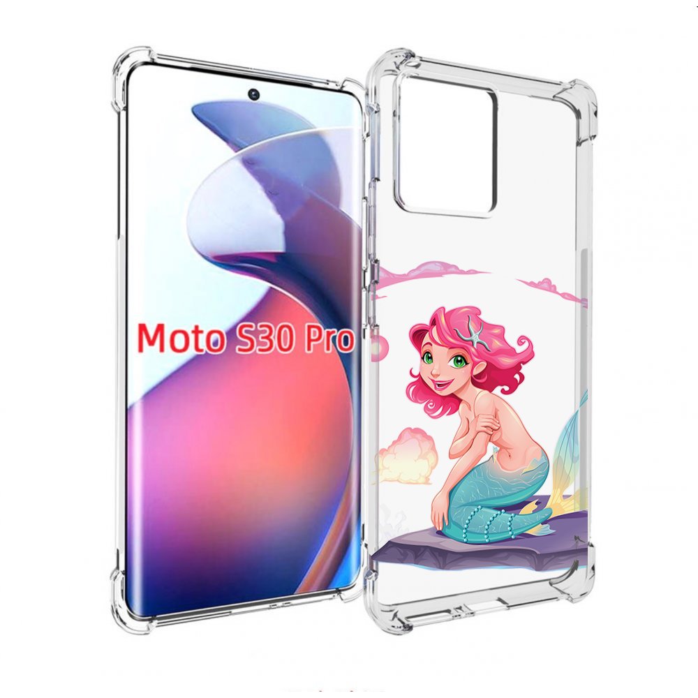 

Чехол MyPads русалочка для Motorola Moto S30 Pro, Прозрачный, Tocco