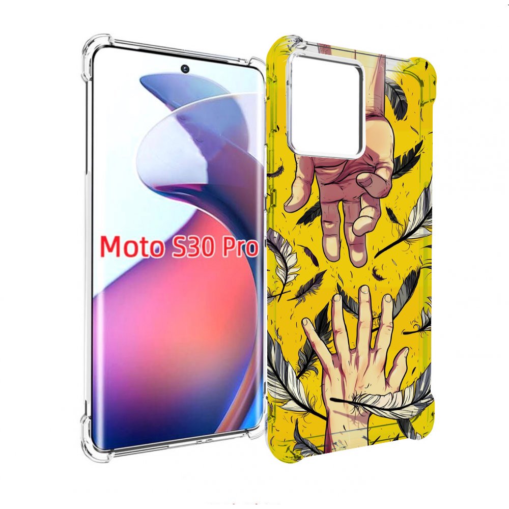 

Чехол MyPads рука-в-руку для Motorola Moto S30 Pro, Прозрачный, Tocco