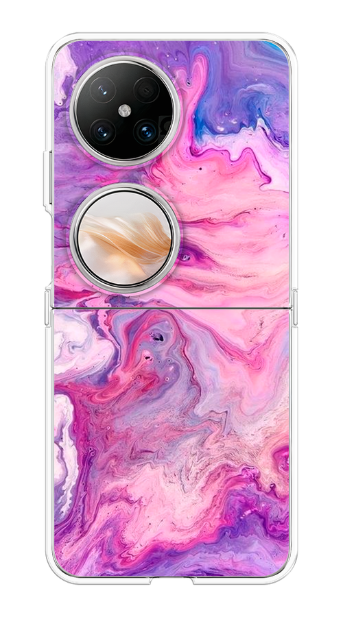 

Чехол на Huawei Pocket 2 "Нежно-розовая абстракция", Розовый, 6123850-1
