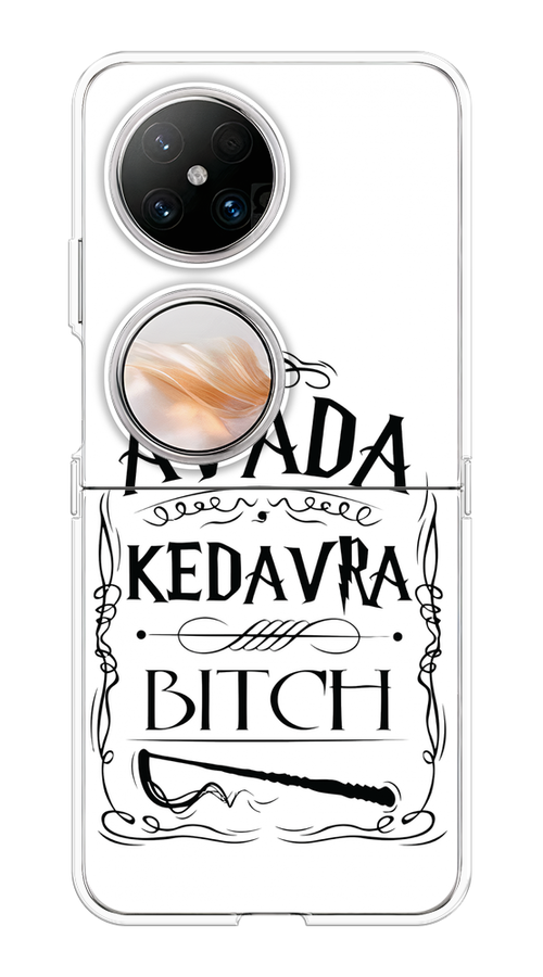

Чехол на Huawei Pocket 2 "Avada kedavra bitch", Белый;серый;черный, 6123850-1