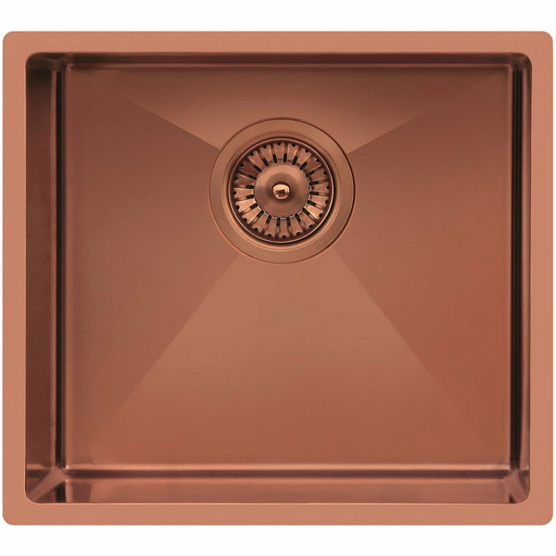смеситель для кухни topzero tpz 305 gold rose с подключением фильтра медь Кухонная мойка TopZero ColorX TNL450.505 GOLD ROSE,медь