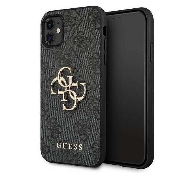 фото Чехол cg mobile guess 4g big metal logo iphone 11 серый