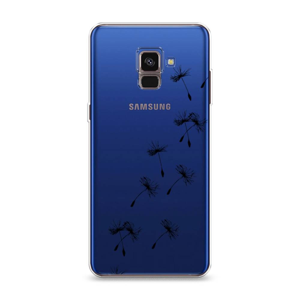 фото Силиконовый чехол "летящие одуванчики" на samsung galaxy a8 2018 awog