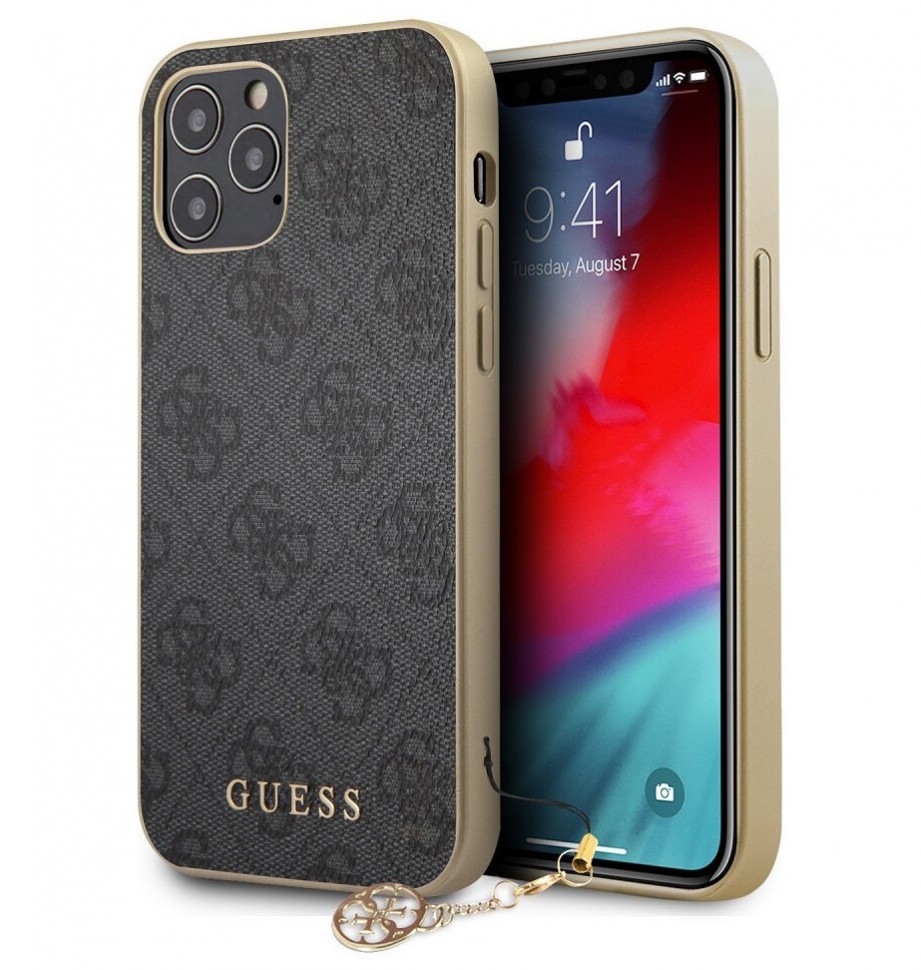 фото Чехол cg mobile guess 4g charms collection iphone 12 pro max серый