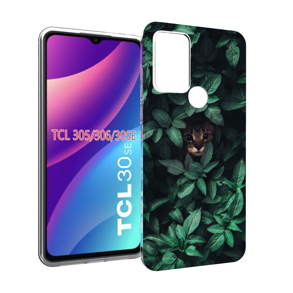 

Чехол MyPads котенок в листьях для TCL 30SE/305/306/30E, Tocco