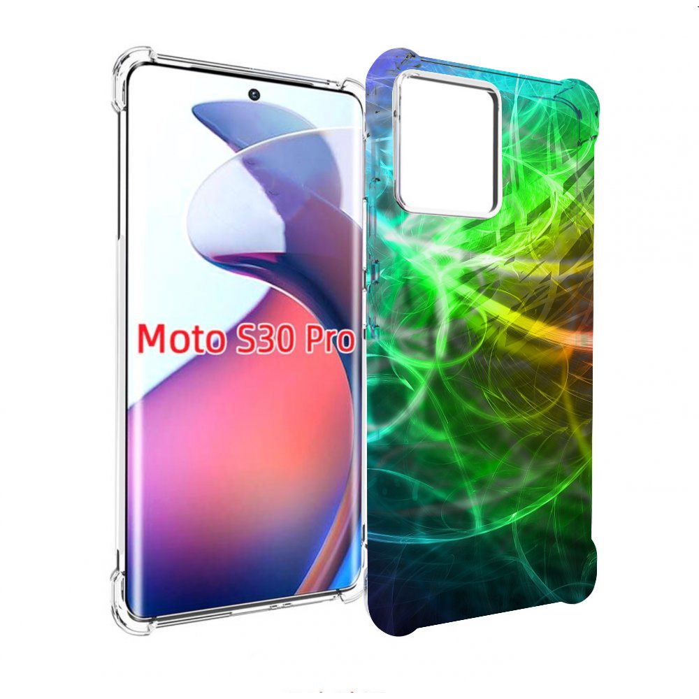 

Чехол MyPads разноцветная-абстракция-линиями для Motorola Moto S30 Pro, Прозрачный, Tocco