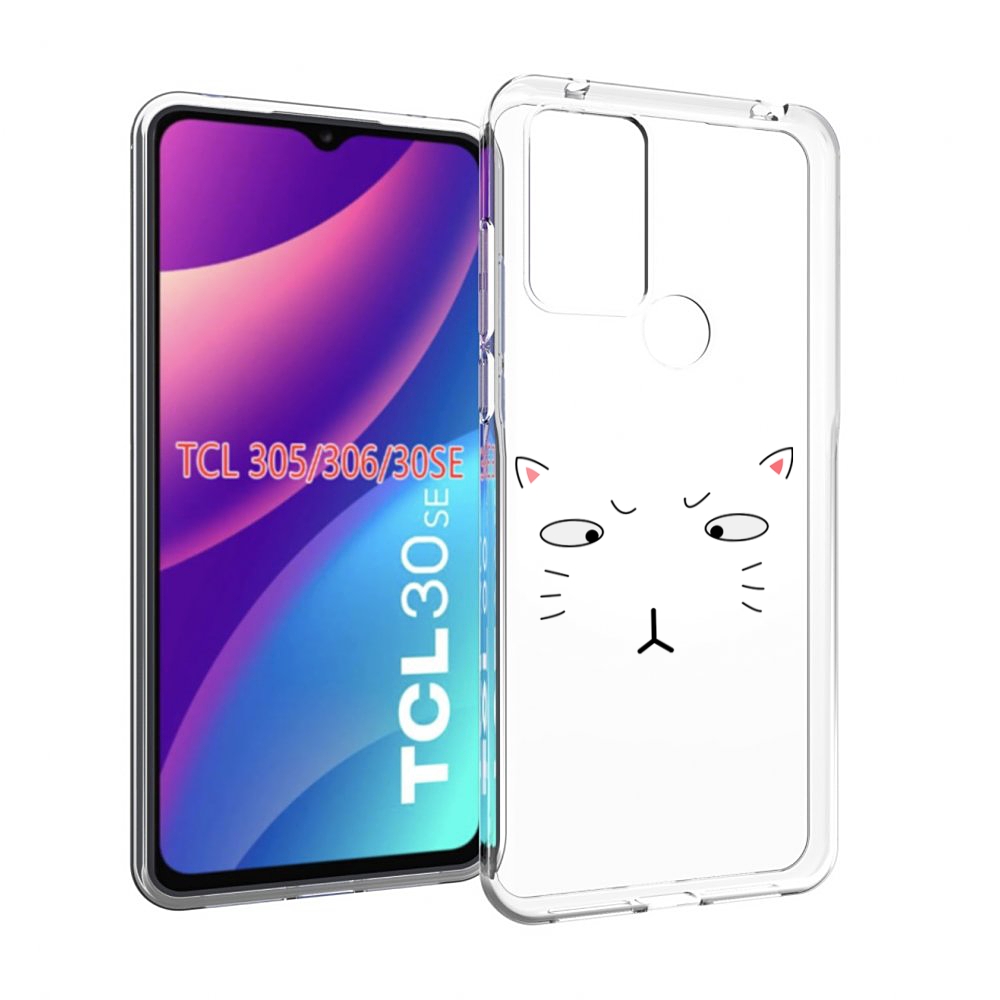 

Чехол MyPads кот-части-лица для TCL 30SE/305/306/30E, Tocco