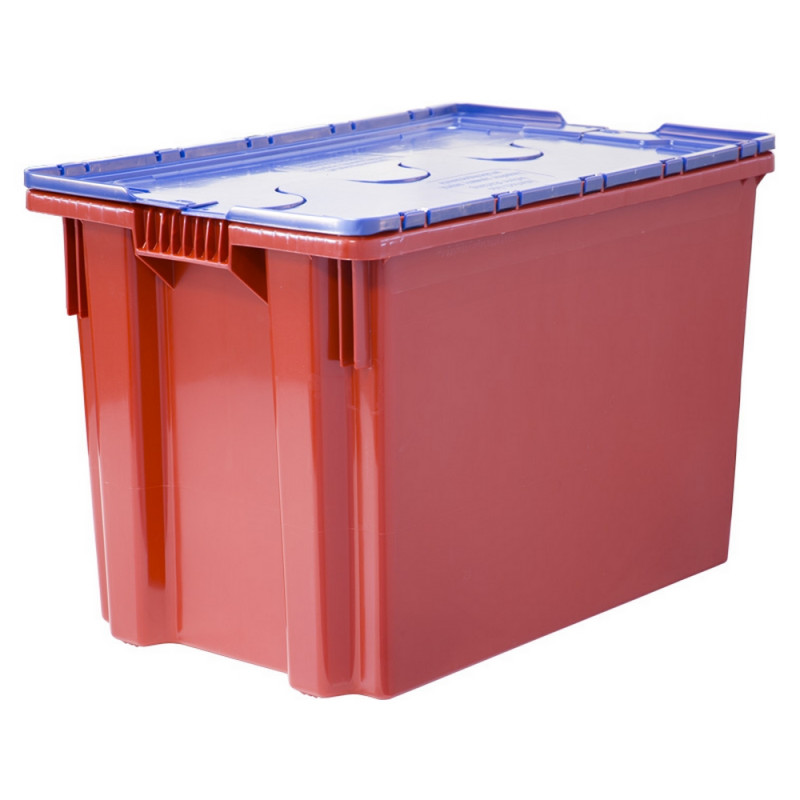 

Ящик п/э 600х400х400 сплош, красный с синей крышкой Safe PRO арт.605-1 SP
