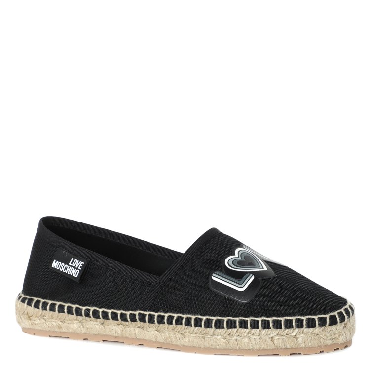 

Эспадрильи женские Love Moschino JA10192G черные 40 EU, JA10192G