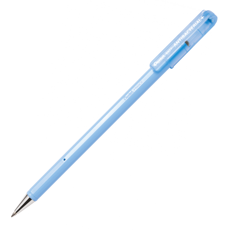Ручка шариковая Pentel Antibacterial+ BK77AB-A, черная, 0,7 мм, 1 шт.