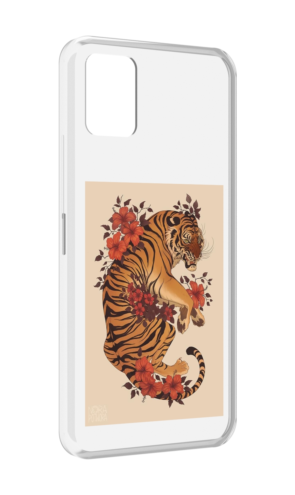 

Чехол MyPads злой-тигр-с-цветами для Umidigi Power 5, Прозрачный, Tocco