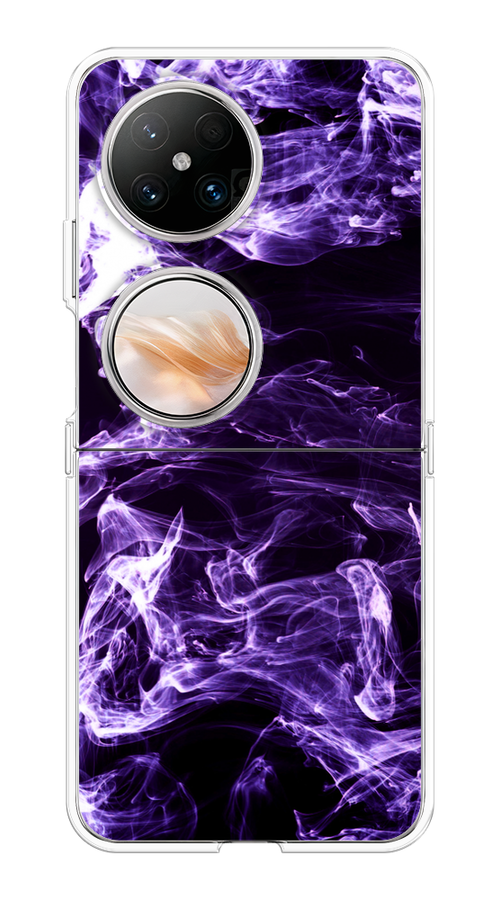 

Чехол на Huawei Pocket 2 "Фиолетовый дым", Фиолетовый;белый;черный, 6123850-1