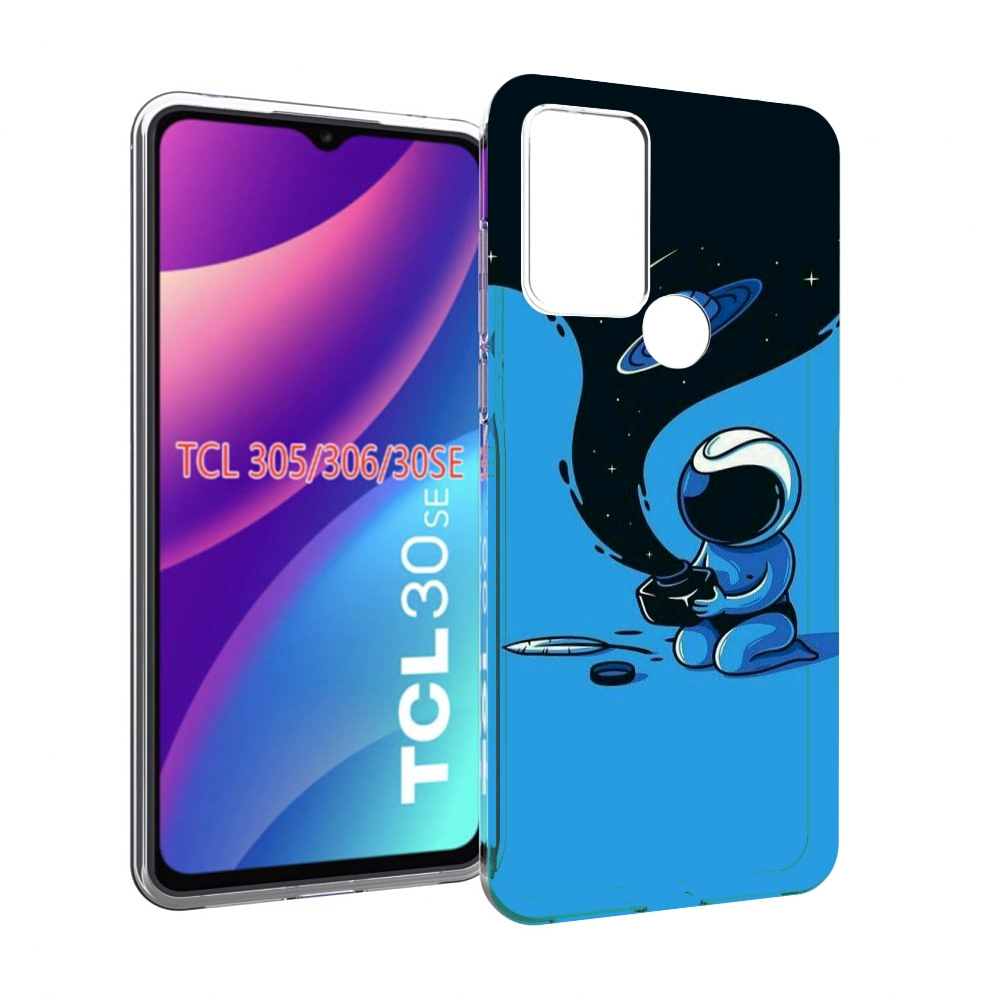 

Чехол MyPads космос из черной краски для TCL 30SE/305/306/30E, Tocco
