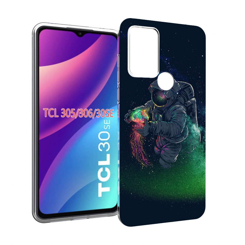 

Чехол MyPads космонавт-с-оружием-арты для TCL 30SE/305/306/30E, Tocco