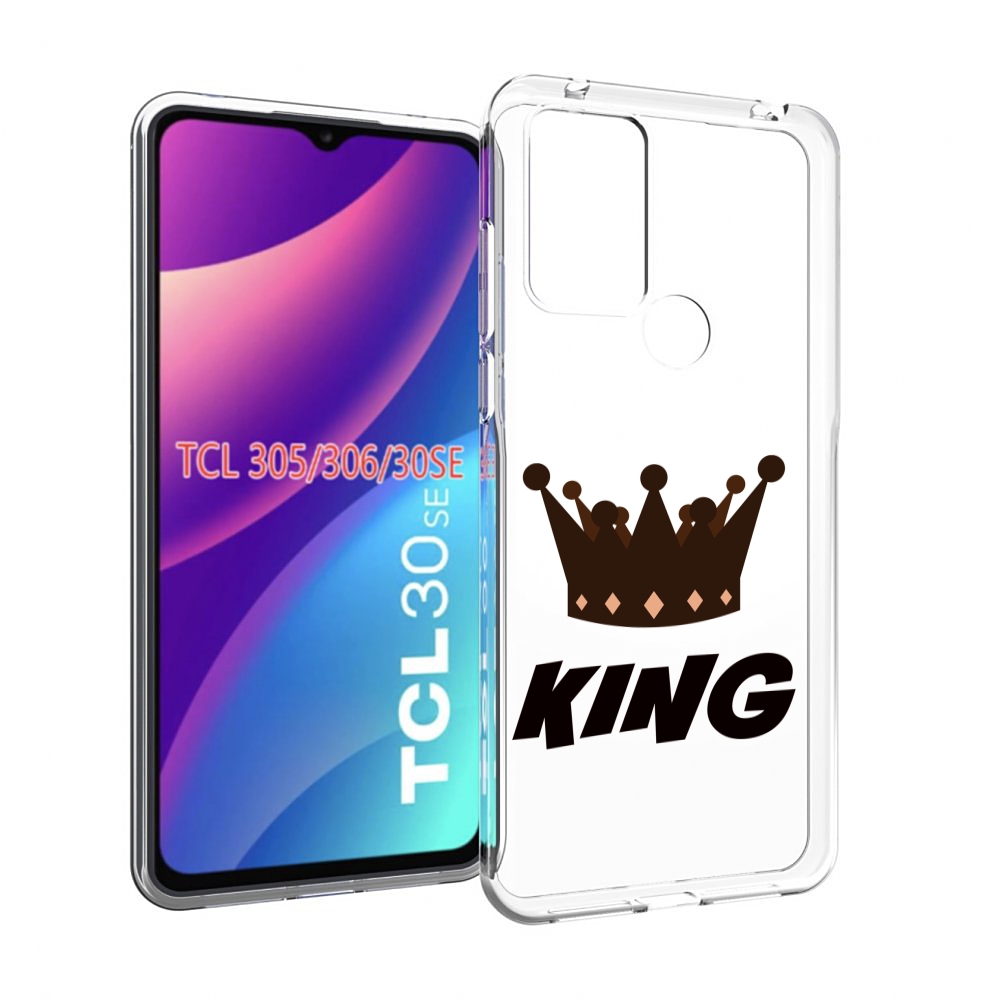 

Чехол MyPads корона-короля-черный для TCL 30SE/305/306/30E, Tocco