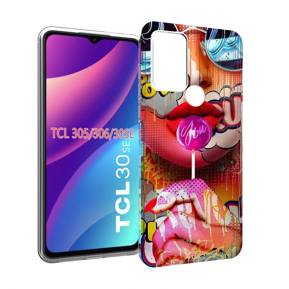 

Чехол MyPads комикс-девушка женский для TCL 30SE/305/306/30E, Tocco