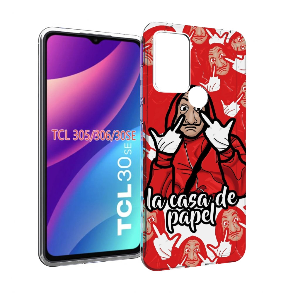 

Чехол MyPads комикс-бумажный-дом для TCL 30SE/305/306/30E, Tocco