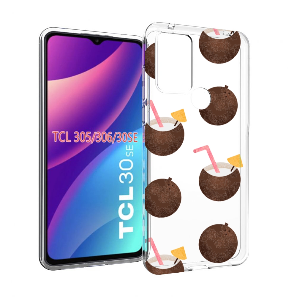 

Чехол MyPads кокосики для TCL 30SE/305/306/30E, Tocco