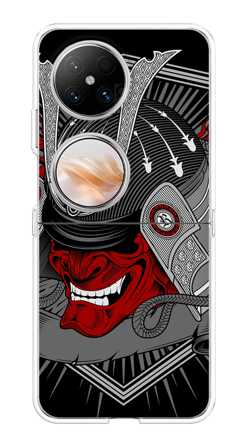 

Чехол на Huawei Pocket 2 "Красная маска самурая", Белый;красный;черный, 6123850-1