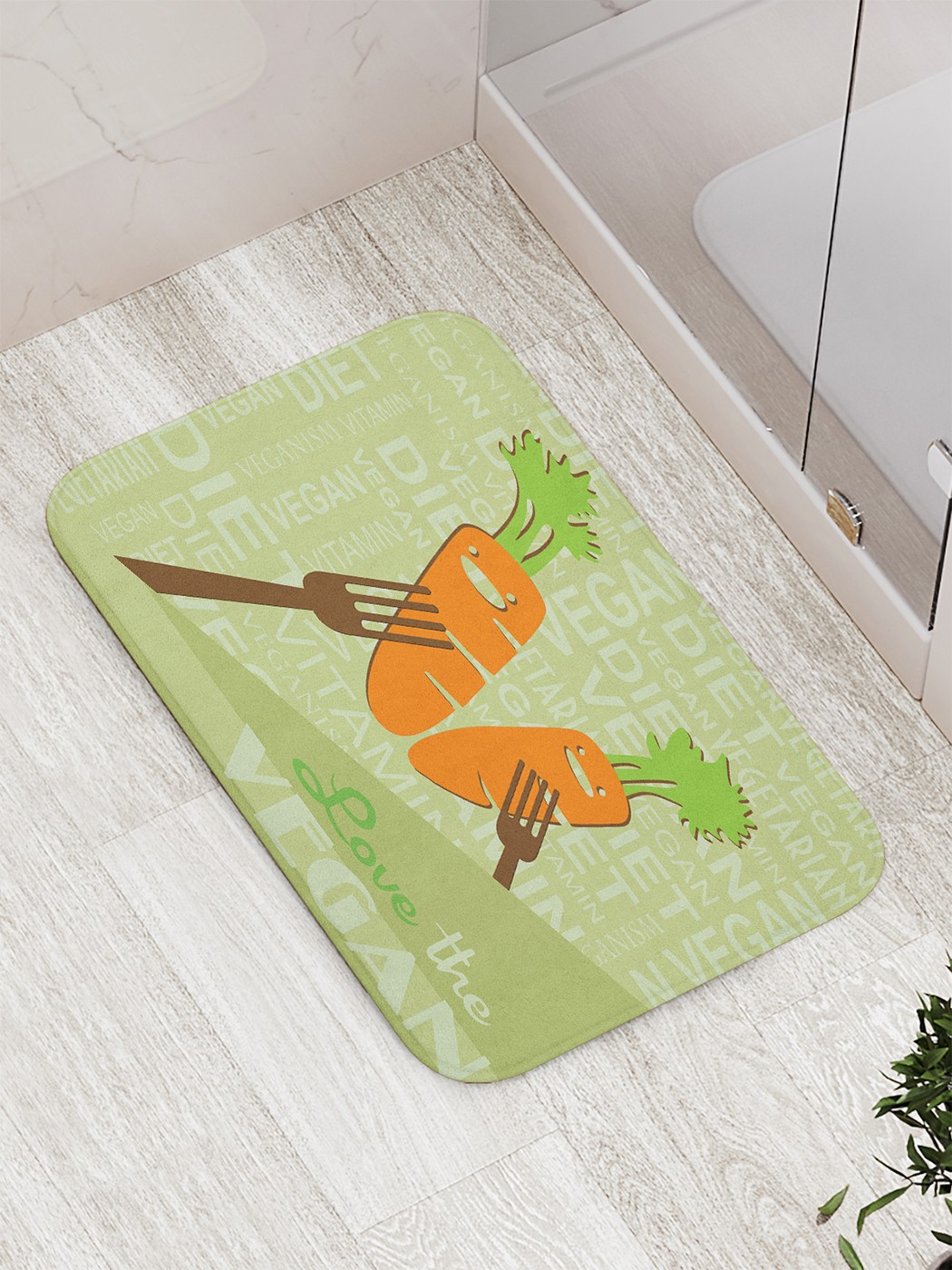 

Коврик противоскользящий для ванной, сауны, бассейна, 77х52 см bath_69396 JoyArty