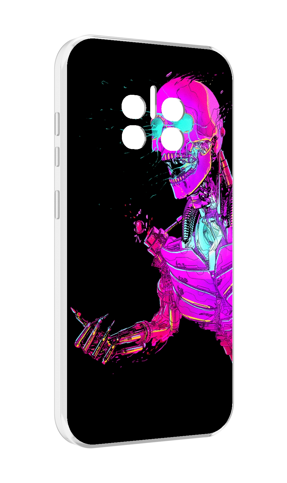

Чехол MyPads скелет-робот-фиолетовый для Doogee V11, Прозрачный, Tocco