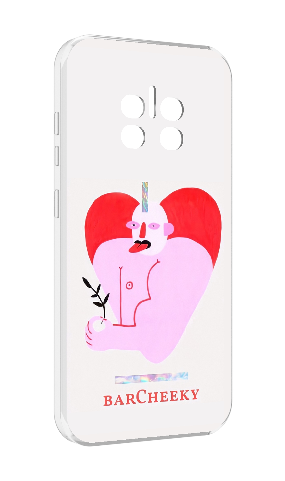 

Чехол MyPads силач в сердце женский для Doogee V11, Прозрачный, Tocco