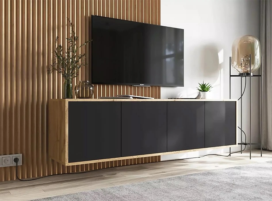 

ТВ тумба Гарц-1 ШxГxВ 1500*350*390 Мегамебель